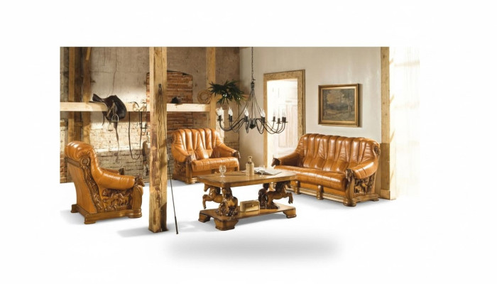 Woonkamer bankstel bank bekleding zetel decoratie bank leer hout 3+2+1 set  Woonkamer bankstel bank bekleding zetel decoratie bank leer hout 3+2+1 set
