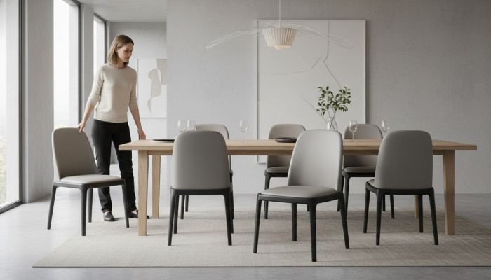 Stoel 1x eetkamer gestoffeerde stoel fauteuil lounge club textiel leer televisie stof.