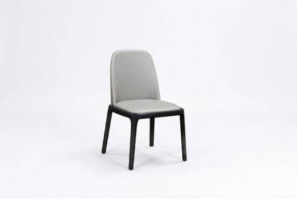 Stoel 1x eetkamer gestoffeerde stoel fauteuil lounge club textiel leer televisie stof.