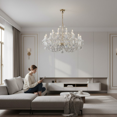 Klassieke lamp kroonluchter plafond verlichting kristal nieuw Bohemen