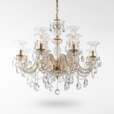 Klassieke kroonluchter plafondlamp Bohemen verlichting kristal Nieuw