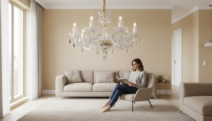 Plafondslaapkamerlamp kroonluchter kristalstenen kroonluchterlamp nieuw