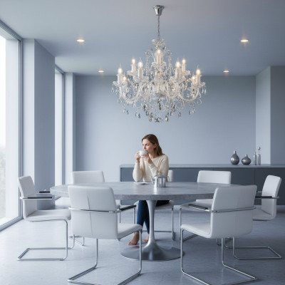 Bohemia Luxe Crystal Cover Lampen Handgemaakte Kroonluchters Nieuw