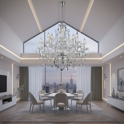 Bohemia Luxe Crystal Cover Lampen Handgemaakte Kroonluchters Nieuw