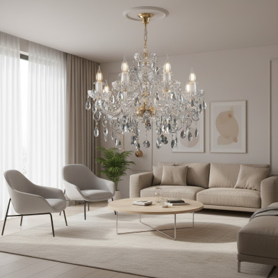 Nobel ontwerp lamp met kristalstenen kandelaar kroonluchter lampen plafondverlichting.