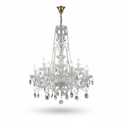 Klassieke plafondkroonluchter lamp verlichting kristal nieuw Boheems armatuur.