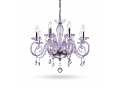Bohemia Moderne Lamp Plafond Lamp Kroonluchter Kristal Paarse Lamp Kroonluchter