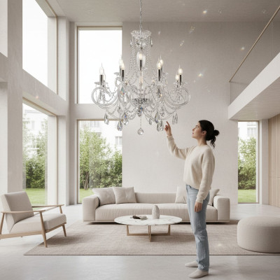 Bohemia Moderne Kroonluchter Lamp Plafondlamp Kroonluchter Kristal Nieuw