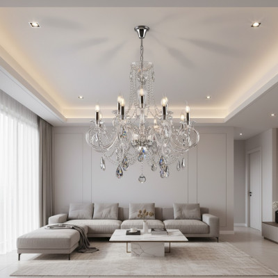 Bohemia Moderne Kroonluchter Lamp Plafondlamp Kroonluchter Kristal Nieuw