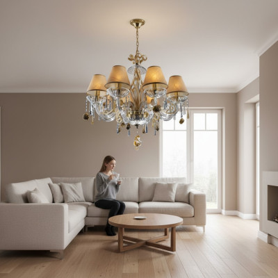 Kristallen kroonluchter plafondlamp hanglamp licht Boheems