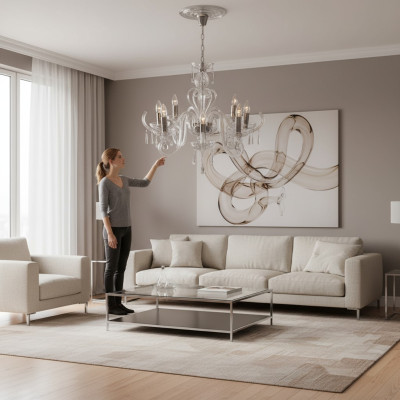 Bohemia Moderne Lamp Plafondlamp Kroonluchter Kristallen Lamp Kroonluchter Goud