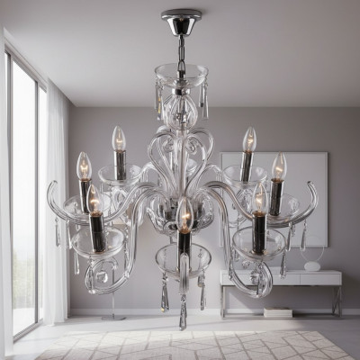Bohemia Moderne Lamp Plafondlamp Kroonluchter Kristallen Lamp Kroonluchter Goud