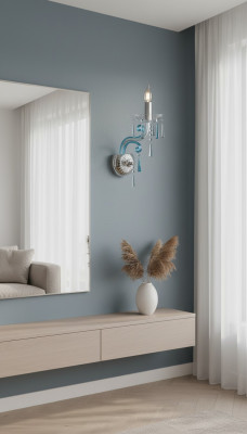 Wandlamp Bohemia kroonluchter antieke stijl wandlamp verlichting blauw