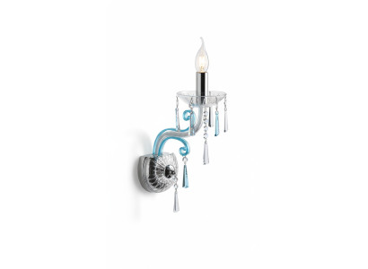 Wandlamp Bohemia kroonluchter antieke stijl wandlamp verlichting blauw