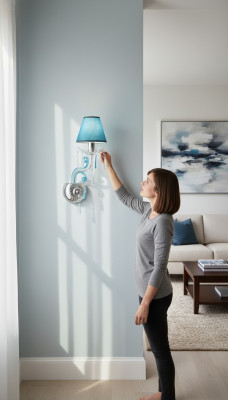 Bohemia wandlamp Blauwe kroonluchter Lamp Lampenwereld Wandlamp Lampen
