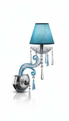Bohemia wandlamp Blauwe kroonluchter Lamp Lampenwereld Wandlamp Lampen