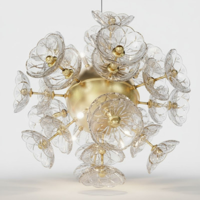 Plafond hanglamp Plafondlamp Kroonluchter Elite Boheemse Bloem Negen