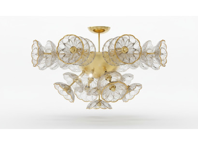 Design kroonluchter Bohemia plafondlamp goud kristallen lamp lampen verlichting