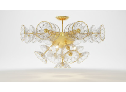 Design kroonluchter Bohemen lamp goud kristallen lampen verlichting plafond.