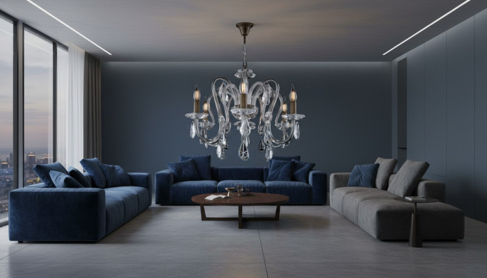 Kristallen kroonluchter hanglamp plafondlamp Bohemen van lamp.