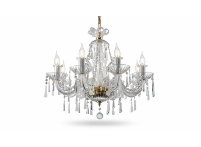Kristallen kroonluchter, hanglampen, licht plafondlamp, Bohemen.