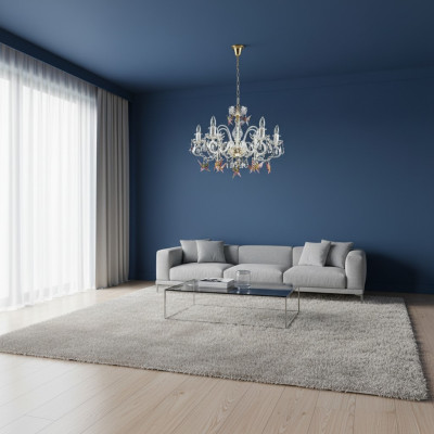 Design Kroonluchter Bohemia Goud Kristallen Lamp Lampen Verlichting Plafondlamp