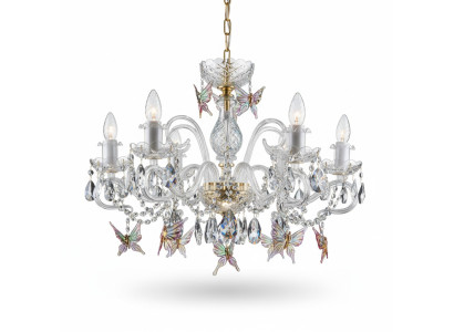 Design Kroonluchter Bohemia Goud Kristallen Lamp Lampen Verlichting Plafondlamp