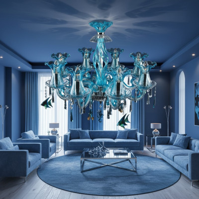 Kristallen kroonluchter hanglamp plafondlamp Bohemen lamp