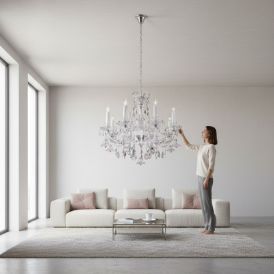 Kristallen kroonluchter hanglamp lamp Boheemse plafondlamp