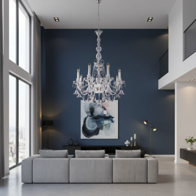 Kristallen kroonluchter hanglamp lamp Boheemse plafondlamp