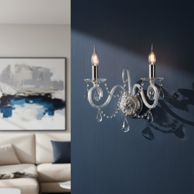 Elite Bohemia Wandlamp in lusterstijl Wandlamp Lampenwelt Wandkroonluchter Nieuw
