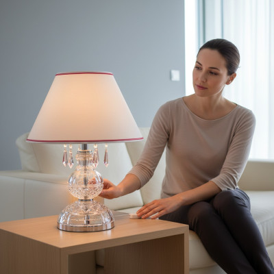Tafellamp in antieke stijl Kroonluchter Kristal Lampen Verlichting Lichten