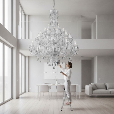 XXL Kristallen kroonluchter Grote lampenkap Lichtkap lamp QPainter  XXL Kristallen kroonluchter Grote lampenkap Lichtkap lamp QPainter