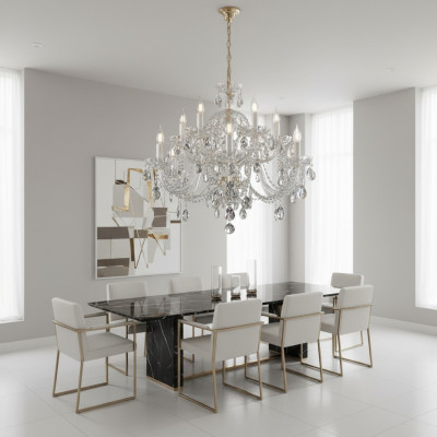 Bohemen Luster Kristallen Kroonluchter Lamp Armatuur Plafondlamp Hanglamp