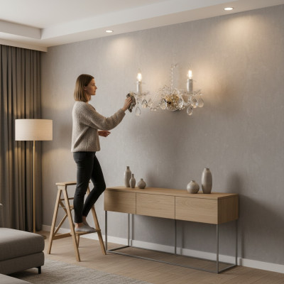 Wandlamp Luster Bohemia Antiek Stijl Lampen Wandlamp Lamp Kronleuchter