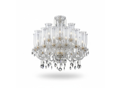 XXL Lamp 24x kroonluchter Palace Villa D'Este Lights Crystal lamp kroonluchter  XXL Lamp 24x kroonluchter Palace Villa D'Este Lampen Kristallen kroonluchter