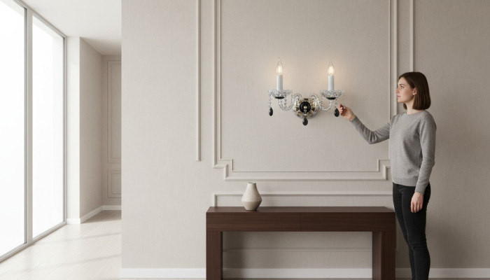 -Wandlamp Bohemia Luster Antieke Stijl Kroonluchter Wandlampen Wandlamp Nieuw