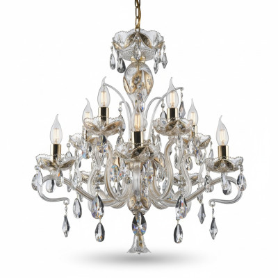 Kristallen kroonluchter plafondlamp plafondverlichting Elite Bohemen.