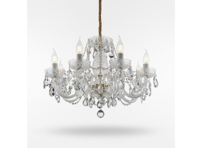 XXL Lamp 8x Lampen Kroonluchter Paleis Villa Verlichting Lamp Kristallen Luster