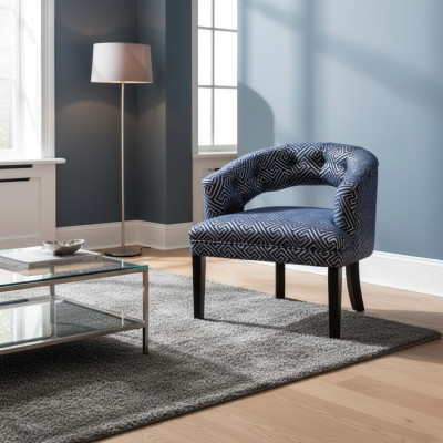 Grijze-beige Chesterfieldstoelen Luxe fauteuils met armleuningen Designer set van 2.