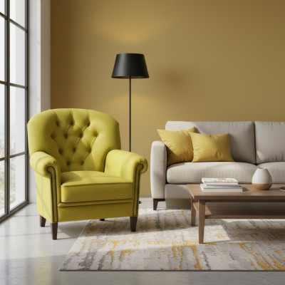Ohrensessel Stoel TV-stoel Gestoffeerde bank Eenzitter Relax Chesterfield