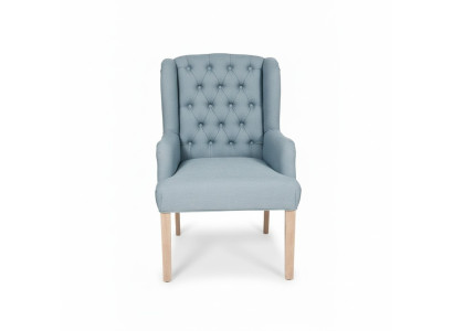 Chesterfield lichtblauwe stoelen stijlvolle fauteuils hotelmeubilair gestoffeerde stoel set van 6