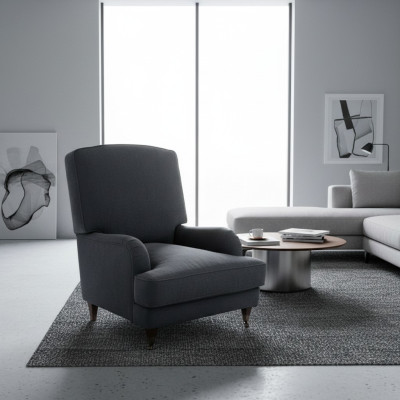 Fauteuil Club Lounge Designer Decor Stoel Bekleding Bank 1-Zitter Ontspan TV