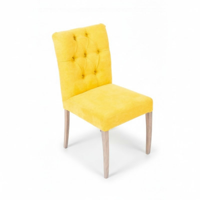 Geel Chesterfield Stoelset Exclusief x6 Gestoffeerde Stoelen Eetkamer Zitmeubels