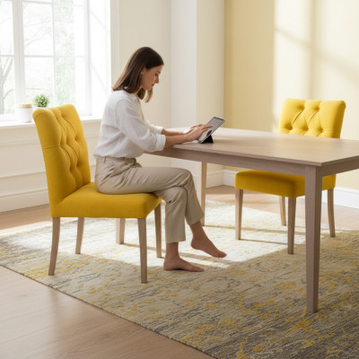 Ontwerpstoelen Chesterfield set stoel bekleding hotelgroep 8xSet Nieuw Textiel