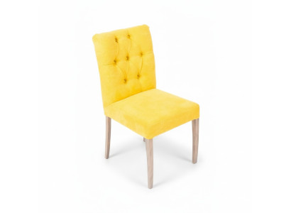 Moderne Designer Chesterfield stoelen Gele stoelenset Stijlvolle gestoffeerde stoelen x10 delig.