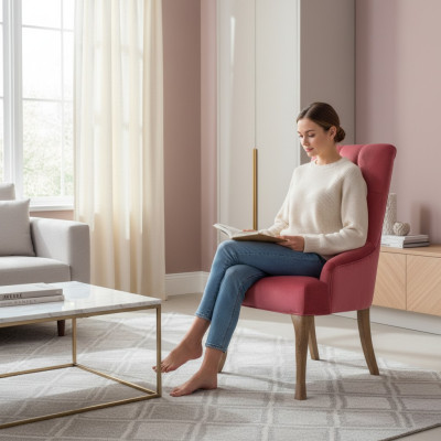Ontwerp Chesterfield stoelen Hotellounge stoel textiel bekleding set van 2
