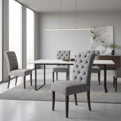 Ontwerp Chesterfield stoelen stoffering set hotelstoel textielgroep.