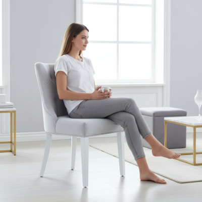 Designerstoelenset x8 leren fauteuils gestoffeerde stoelen horecameubilair