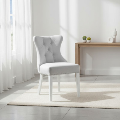 Ontwerper Chesterfield stoelen Beklede stoelset Stoelen Textiel bekleding Zitplaatsen 10x Set